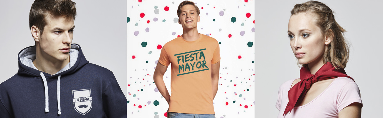 Estampación de ropa para peñas Estampación de ropa para peñas