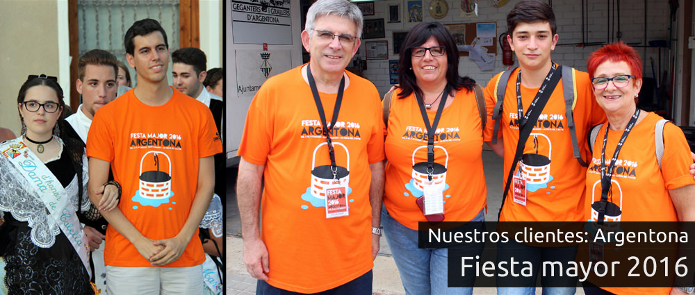 Camisetas para fiestas populares de Argentona