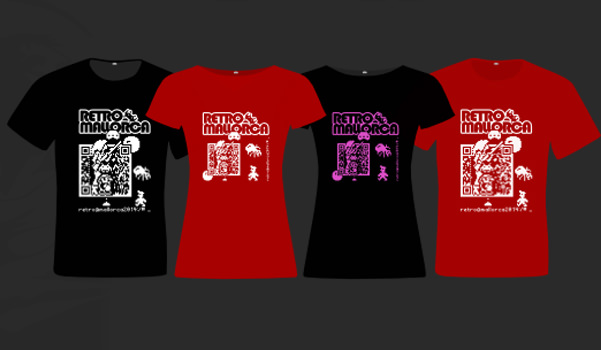 Camisetas personalizadas para Retromallorca, feria de informática retro