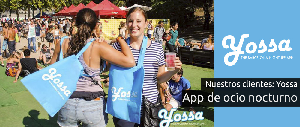 Chicas con la bolsa personalizada de Yossa, en el piknik electronik